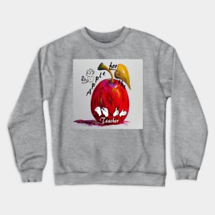 ASL Apple for the Teacher Crewneck Sweatshirt